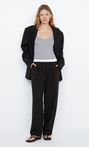DOMINIK BOXER PANT - BLACK/WHITE