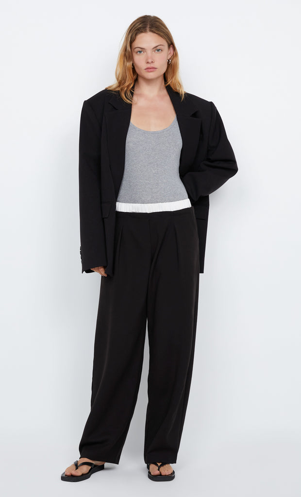 DOMINIK BOXER PANT - BLACK/WHITE