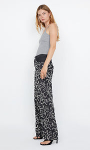KINSLEY SEQUIN PANT - CHARCOAL SILVER