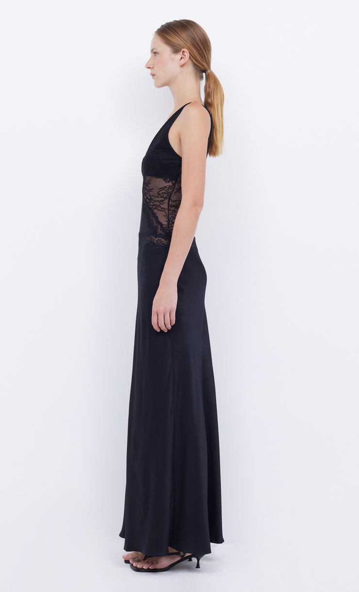 Abrielle Black Lace Maxi Dress in Black by Bec + Bridge