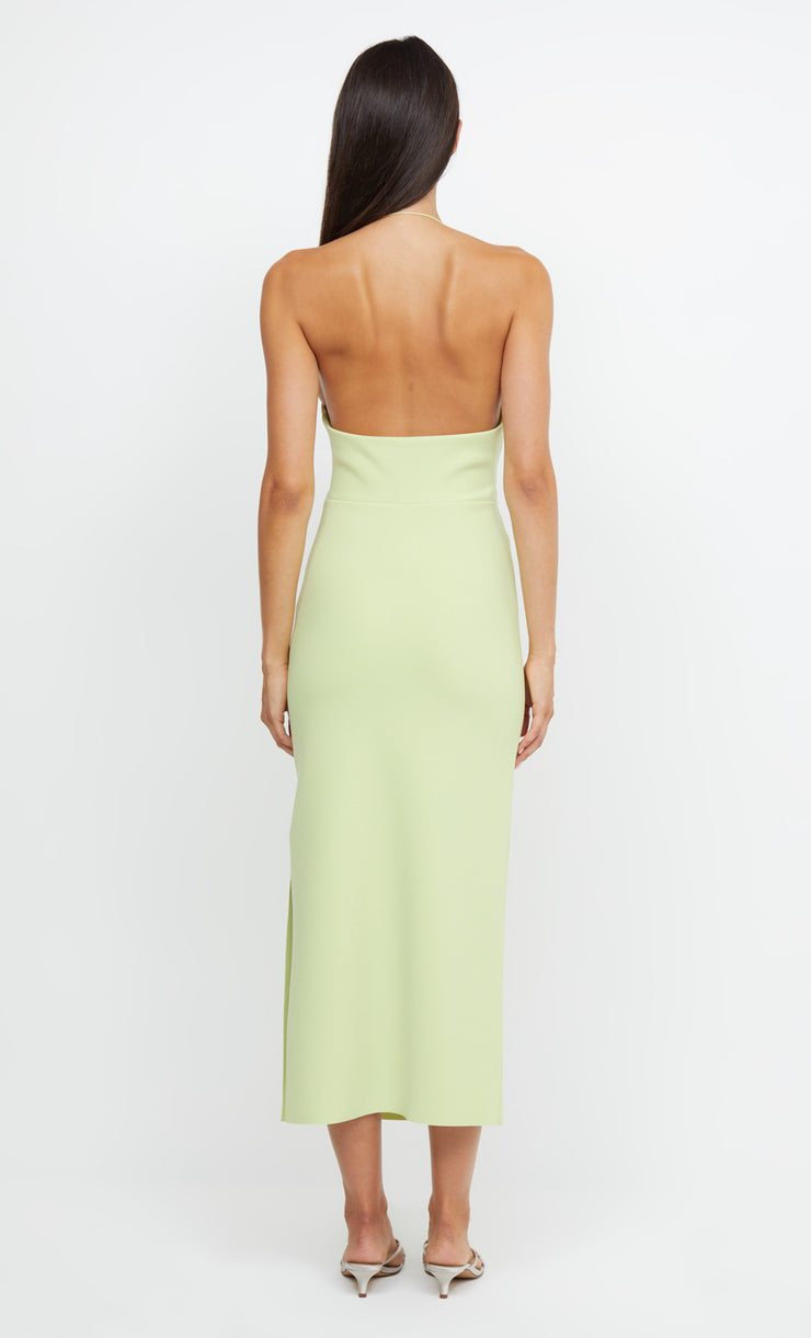 ANDY ASYM MIDI DRESS - LIME