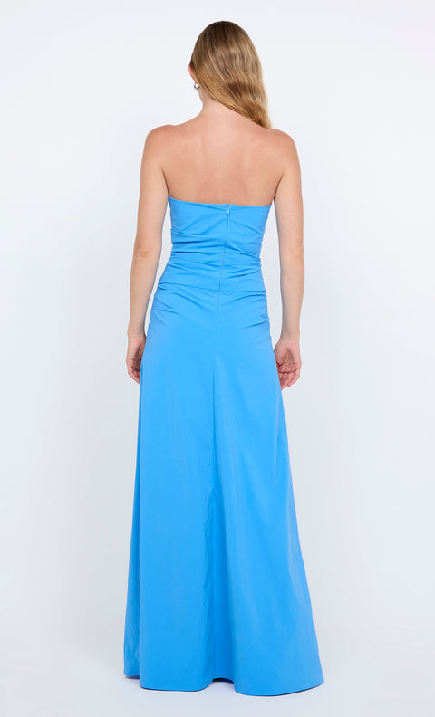 Angelina Strapless Maxi Dress in Mid Blue by Bec + Bridge