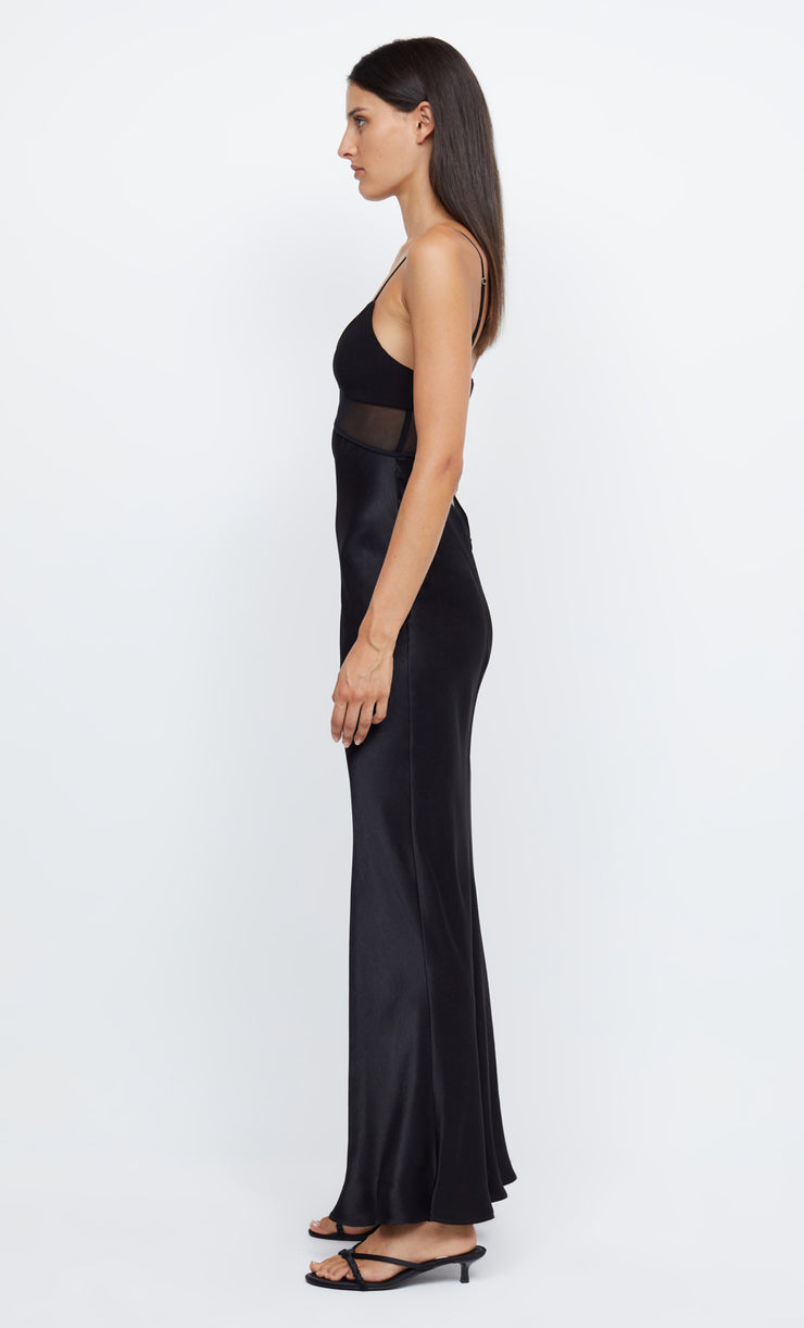 ASHTON CUT OUT MAXI DRESS - BLACK