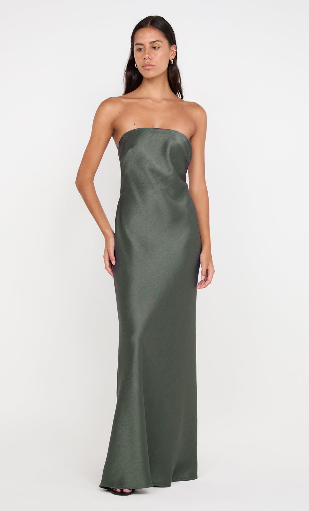 Austen Strapless Maxi Dress in Dark Willow - BEC + BRIDGE BEC + BRIDGE US Austen Strapless Maxi Dress in Dark Willow - BEC + BRIDGE BEC + BRIDGE US