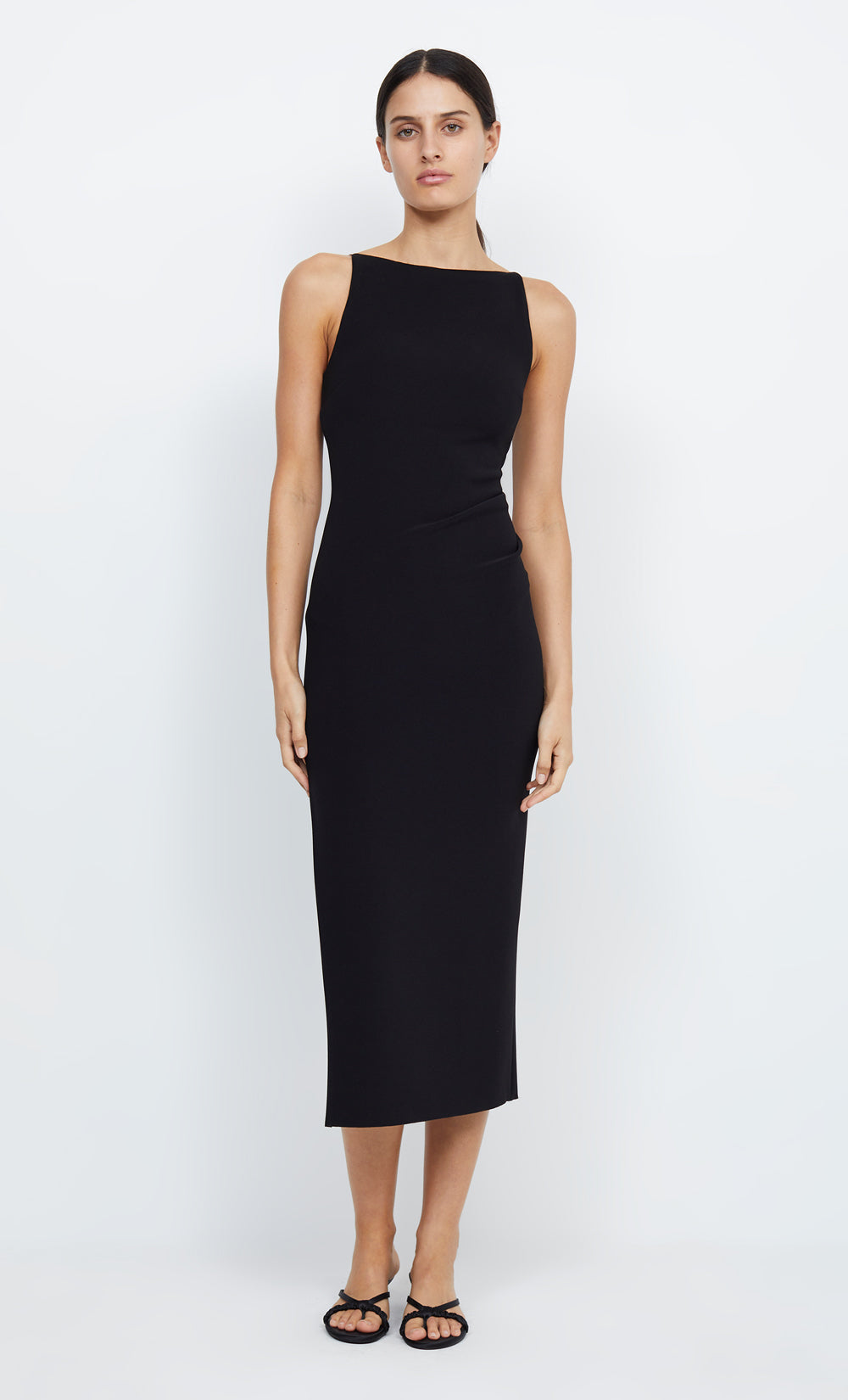 Be Mine Tuck Dress in Black - BEC + BRIDGE BEC + BRIDGE US Be Mine Tuck Dress in Black - BEC + BRIDGE BEC + BRIDGE US