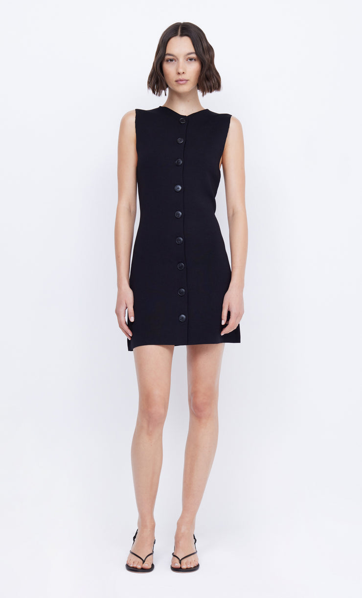 Ilora Knit Vest Mini Dress in Black by Bec + Bridge