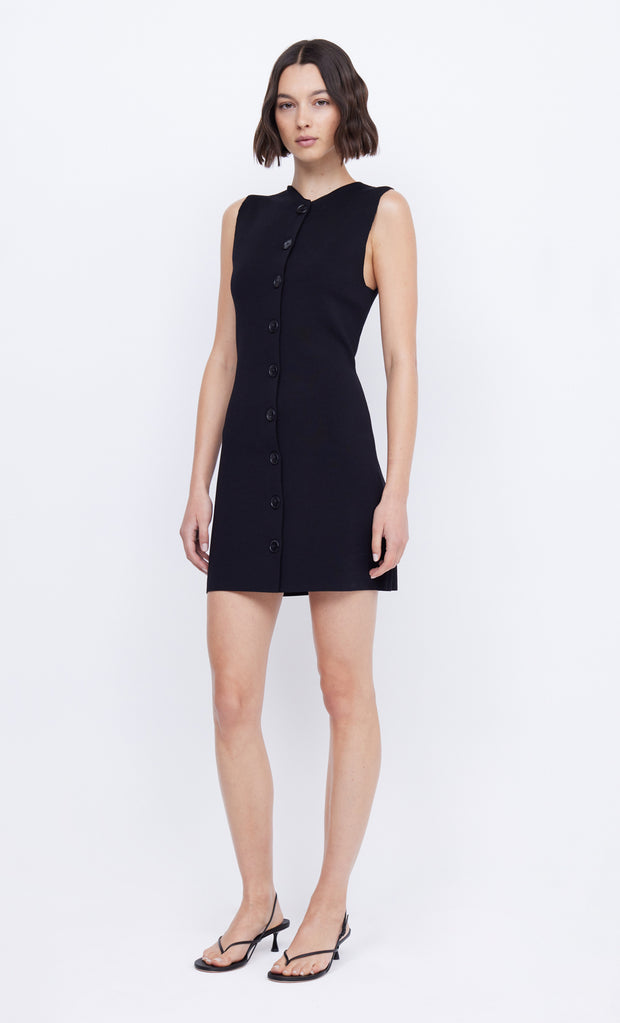 Ilora Knit Vest Mini Dress in Black by Bec + Bridge