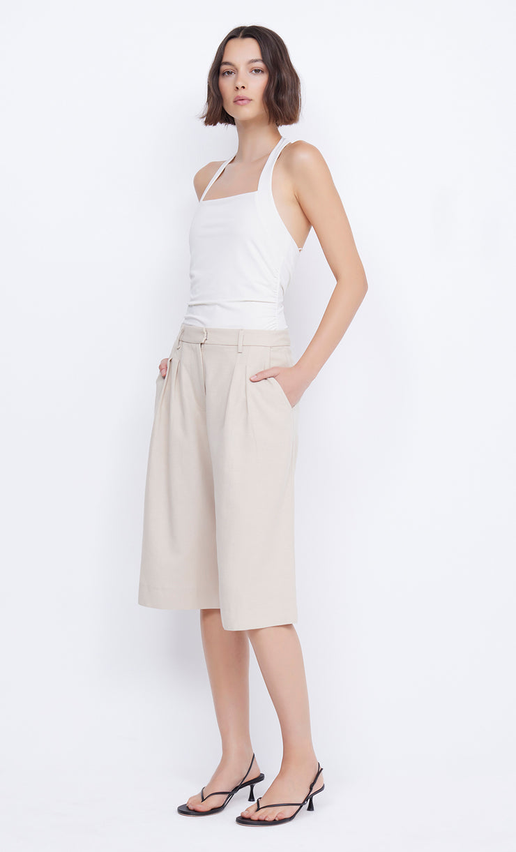 Blanche Halter Top Square Neck in Ivory by Bec + Bridge