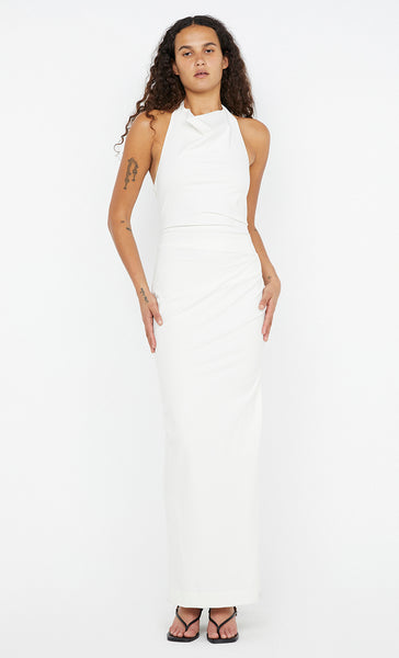 Brynn Halter Midi Dress in White - BEC + BRIDGE 6 Brynn Halter Midi Dress in White - BEC + BRIDGE 6