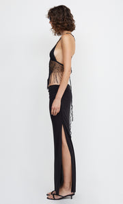 CARTIA BEADED BRALETTE TOP - BLACK