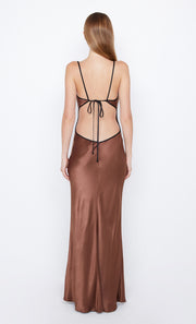 Cedar City Maxi Formal Dress in Chocolate / Black by Bec + Bridge