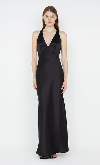 Dreamer V Neck Dress in Black