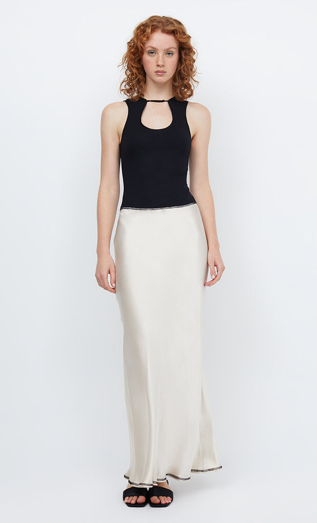 EMA MAXI DRESS - SAND/BLACK