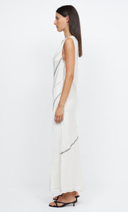 EMERY PANEL MAXI DRESS - IVORY/BLACK