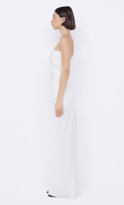 Emilia Strapless Dress with cut out in Ivory by Bec + Bridge