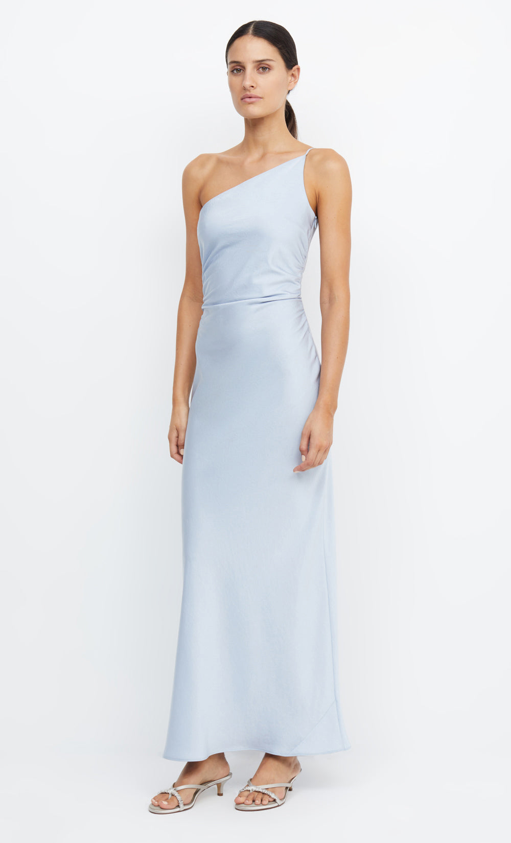 Eternity Asym Maxi Dress in Dusty Blue - BEC + BRIDGE BEC + BRIDGE US Eternity Asym Maxi Dress in Dusty Blue - BEC + BRIDGE BEC + BRIDGE US