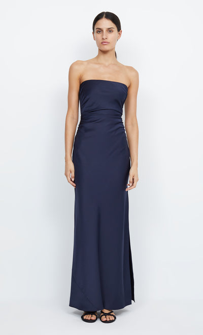 Eternity Strapless Maxi Bridesmaid Prom Dress in Navy Ink by Bec + Bridge