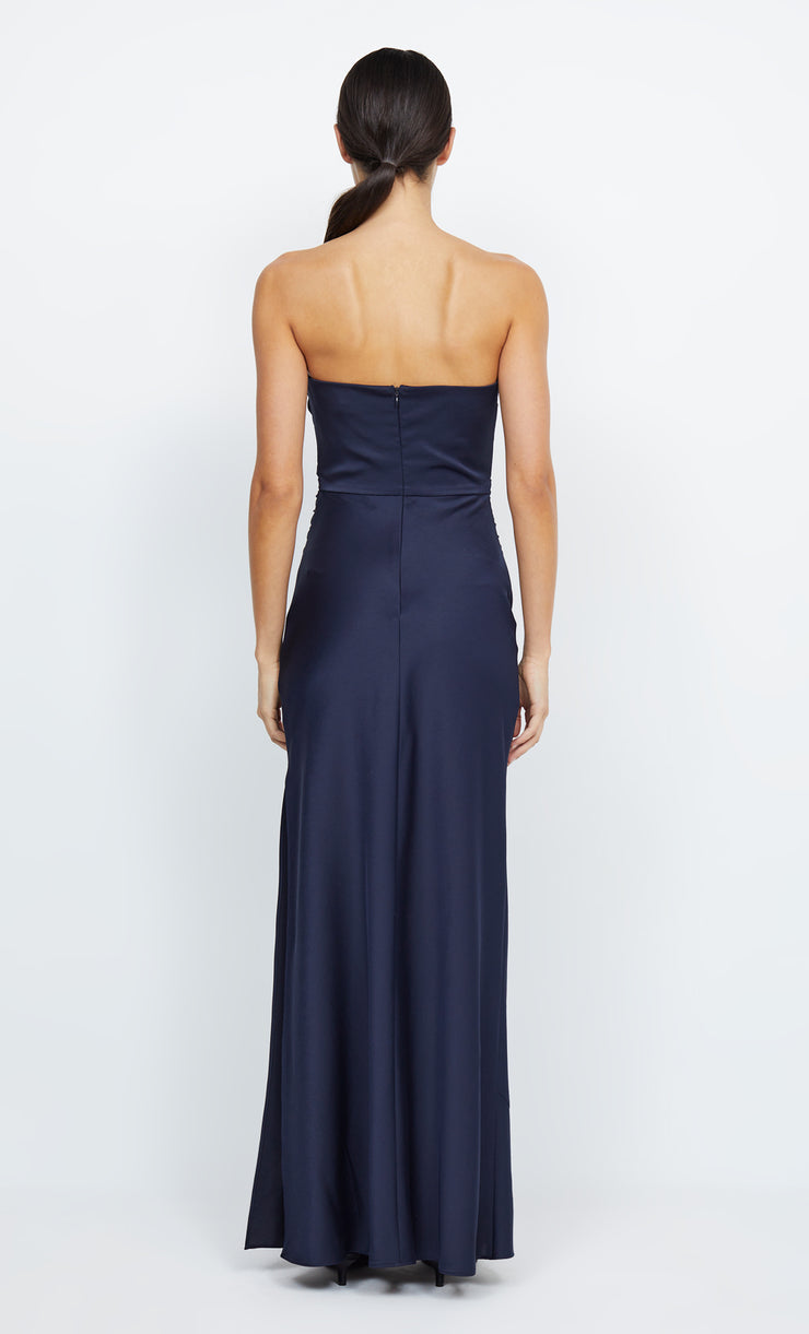 Eternity Strapless Maxi Bridesmaid Prom Dress in Navy Ink by Bec + Bridge