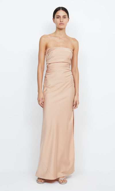 Eternity Scoop Neck Bridesmaid Dress in Rose Gold