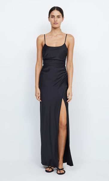 Eternity Scoop Maxi Dress in Black