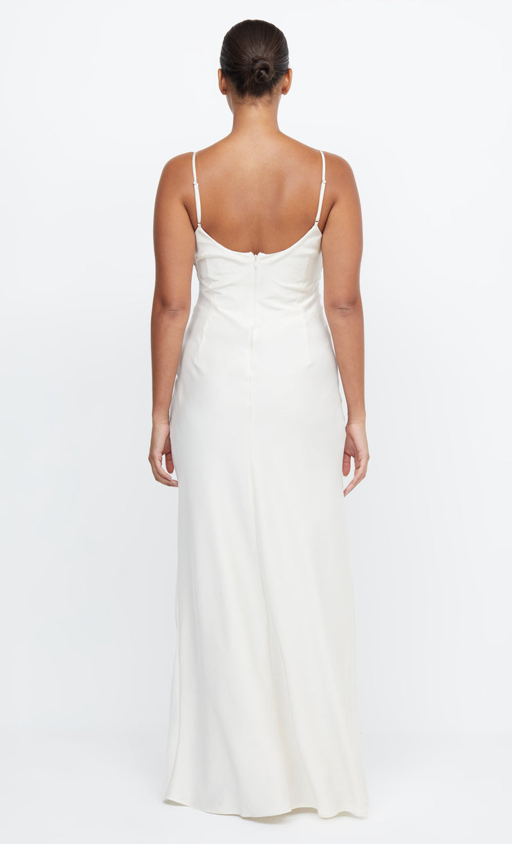 Eternity White Scoop Neck Maxi Bridesmaid Bridal Dress by Bec + Bridge