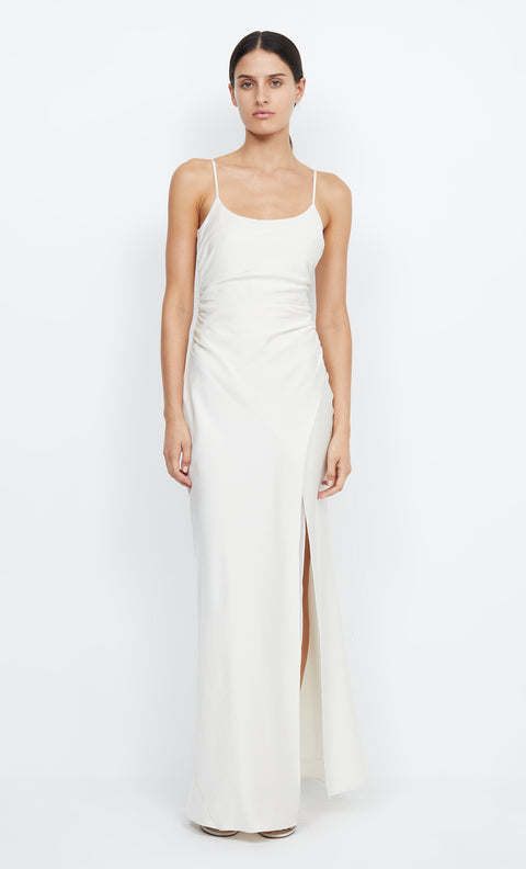 Eternity White Scoop Neck Maxi Bridesmaid Bridal Dress by Bec + Bridge