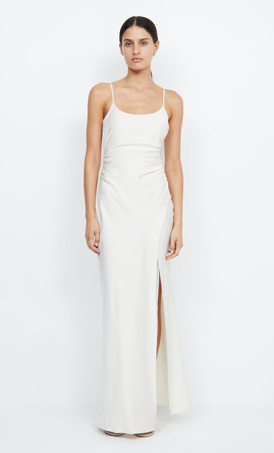 Eternity White Scoop Neck Maxi Bridesmaid Bridal Dress by Bec + Bridge