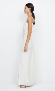 Eternity White Scoop Neck Maxi Bridesmaid Bridal Dress by Bec + Bridge