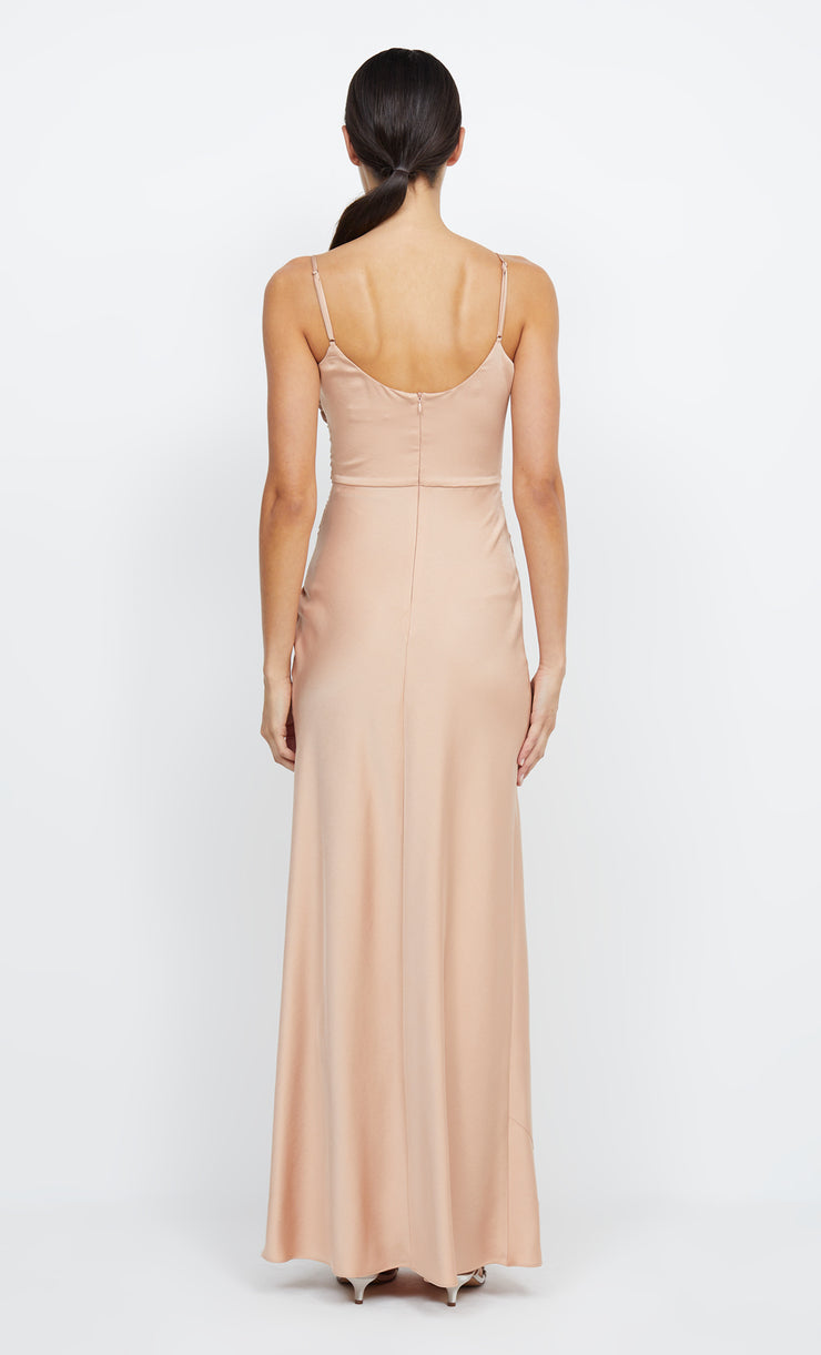 Eternity Scoop Neck Bridesmaid Prom Maxi Dress in Rose Gold by Bec + Bridge