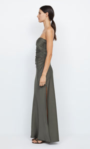 Eternity Strapless Bridesmaid Dress in Dark Willow Green by Bec + Bridge