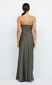 Eternity Strapless Bridesmaid Dress in Dark Willow Green by Bec + Bridge