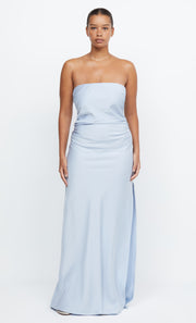 Eternity Strapless Maxi Bridesmaid Dress in Dusty Blue by Bec + Bridge