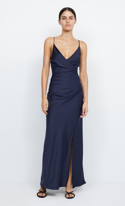 Eternity V Maxi Prom Bridesmaid Dress in Ink Navy by Bec + Bridge