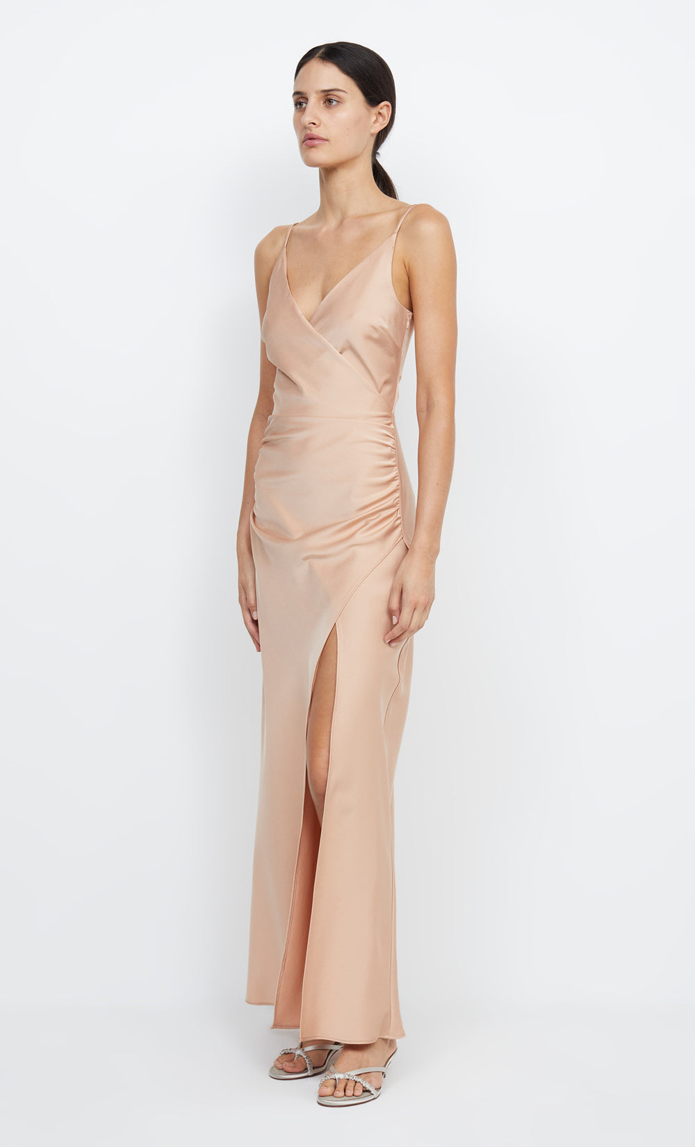 Eternity V Maxi Dress in Rose Gold - BEC + BRIDGE BEC + BRIDGE US Eternity V Maxi Dress in Rose Gold - BEC + BRIDGE BEC + BRIDGE US