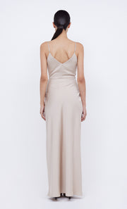 Eternity V Maxi Bridesmaid Dress in Sand by Bec + Bridge