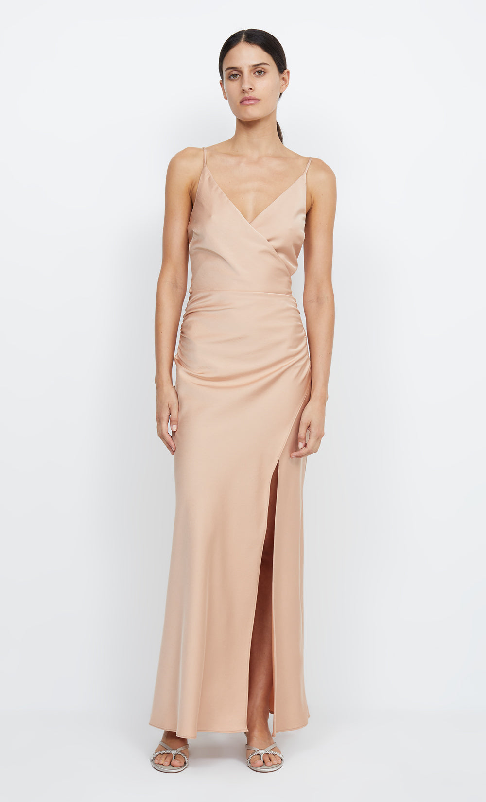 Eternity V Maxi Dress in Rose Gold - BEC + BRIDGE BEC + BRIDGE US Eternity V Maxi Dress in Rose Gold - BEC + BRIDGE BEC + BRIDGE US