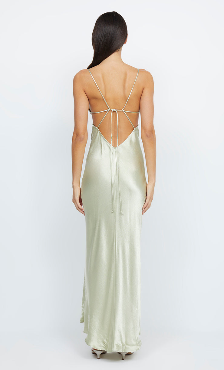 INDI STRAPPY MAXI DRESS - HONEYDEW