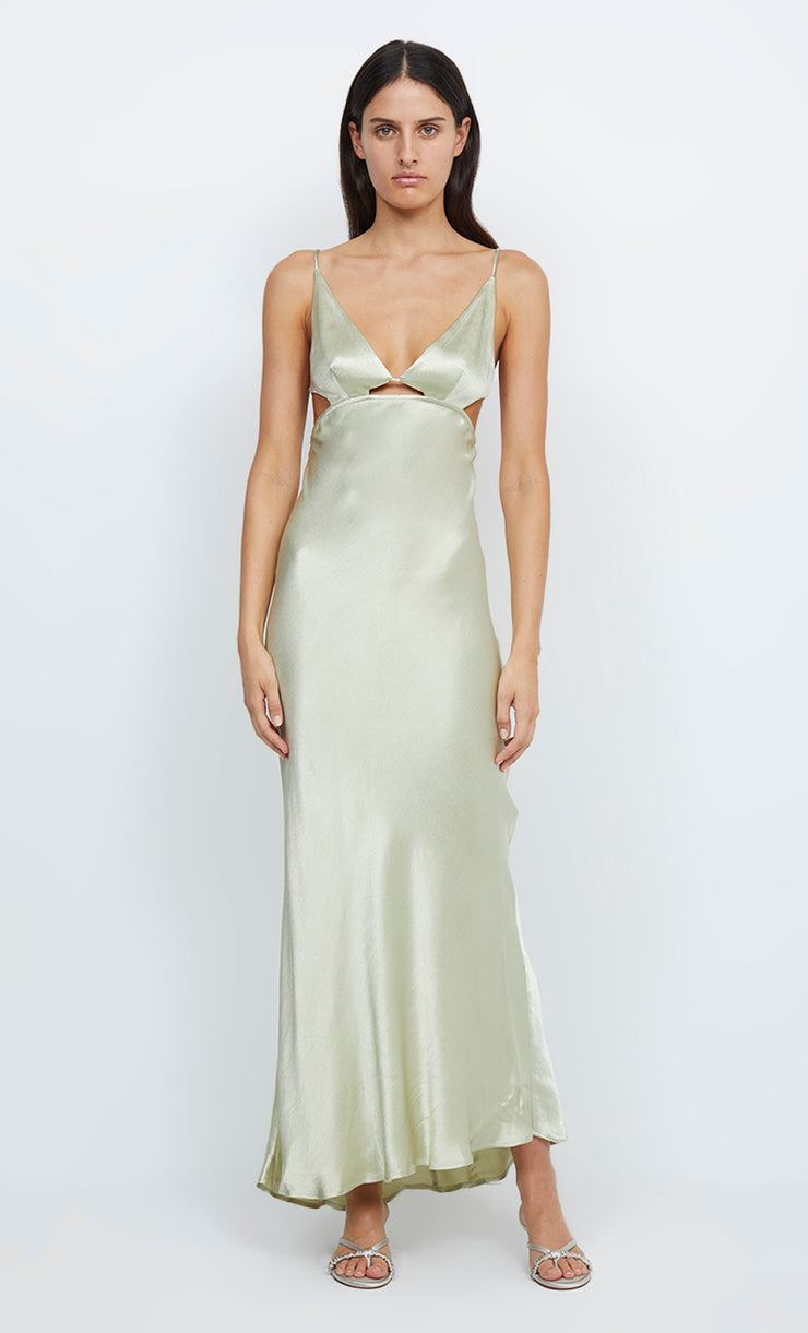 INDI STRAPPY MAXI DRESS - HONEYDEW