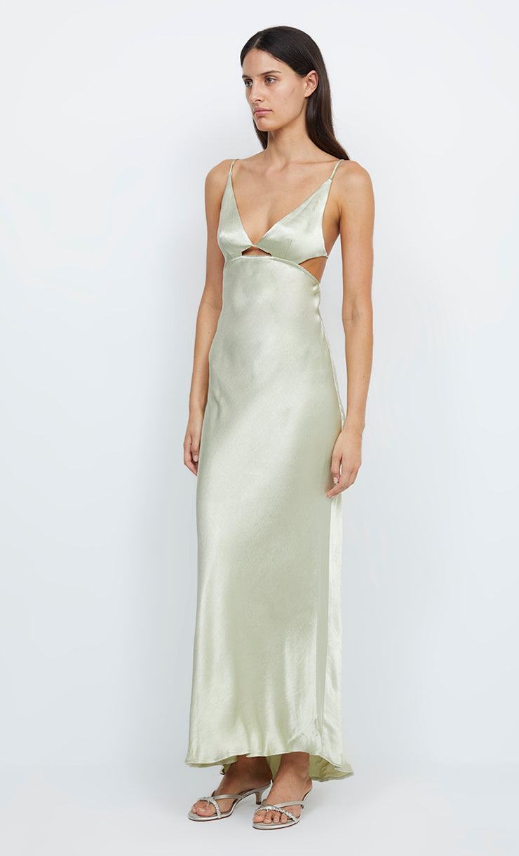 INDI STRAPPY MAXI DRESS - HONEYDEW