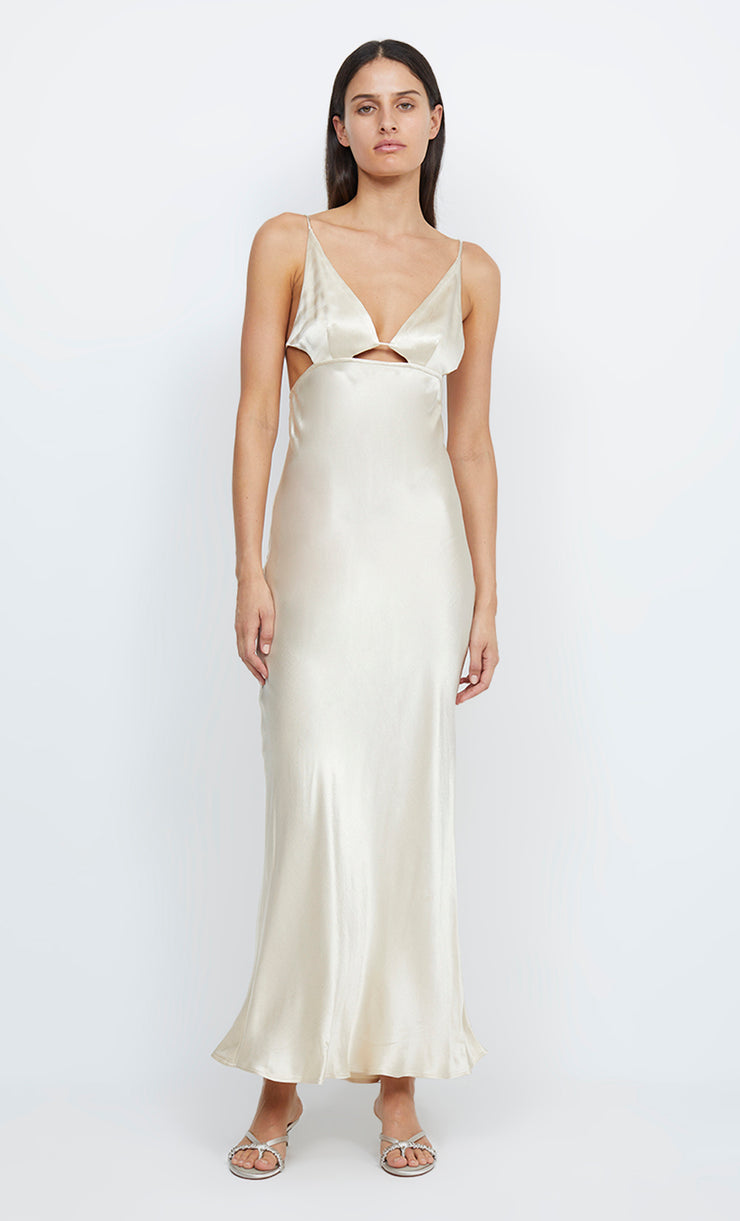 INDI STRAPPY MAXI DRESS - VANILLA CREAM