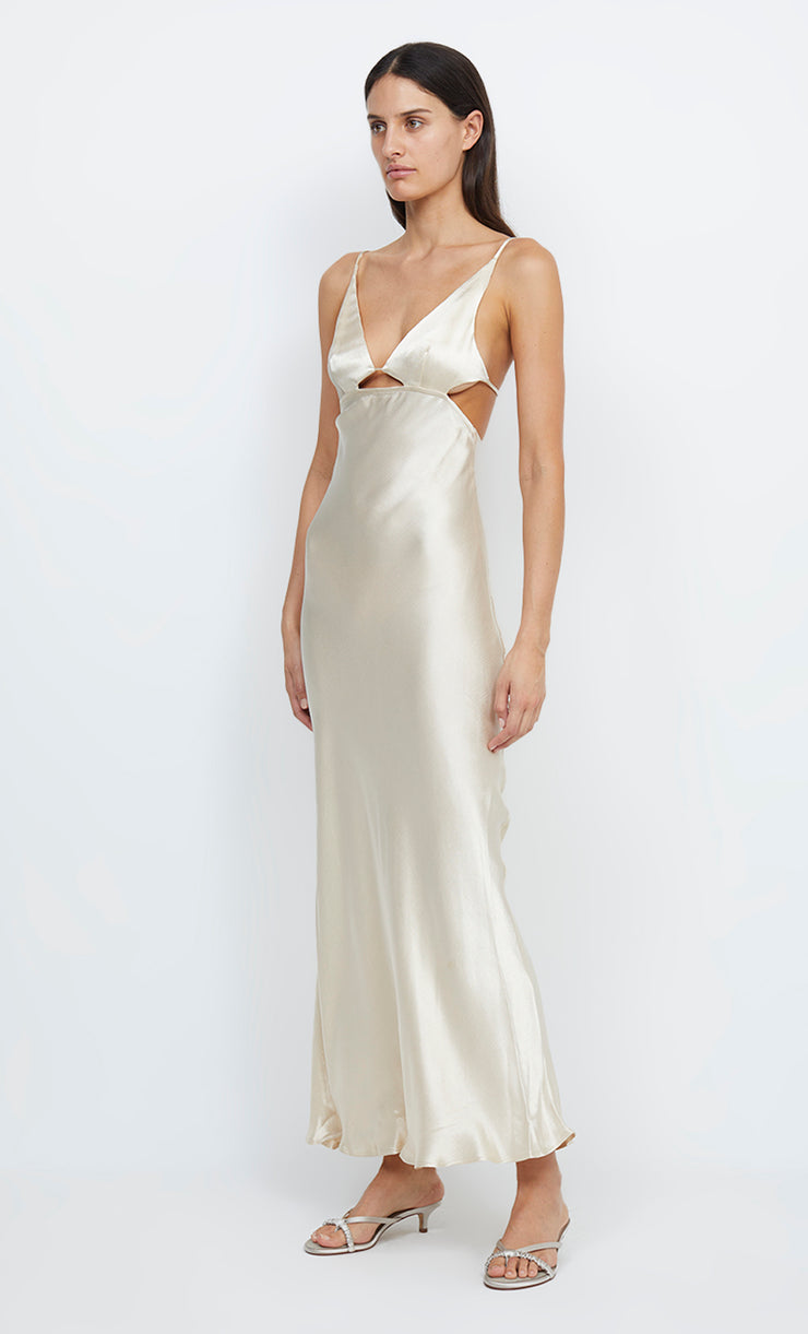INDI STRAPPY MAXI DRESS - VANILLA CREAM