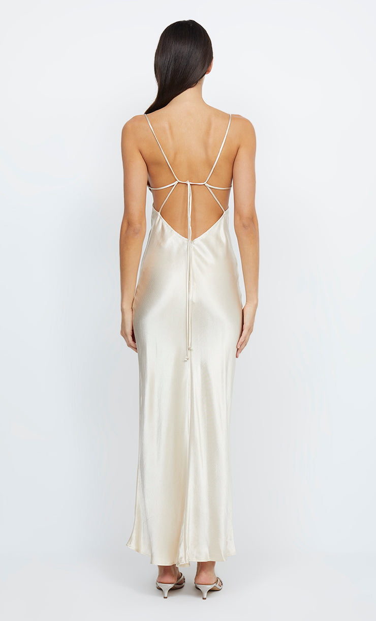 INDI STRAPPY MAXI DRESS - VANILLA CREAM