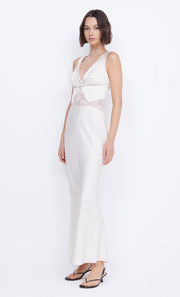 Juliette V Neck Maxi Dress in Ivory by Bec + Bridge