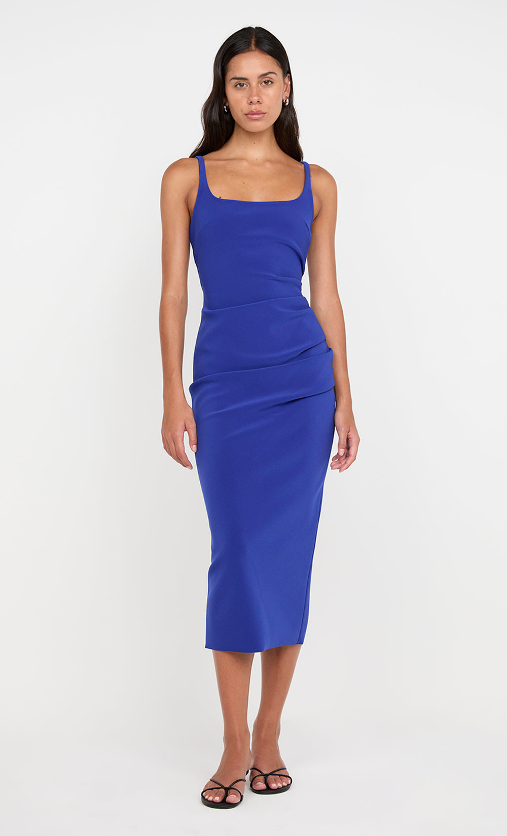 Karina Tuck Midi Dress in Sapphire - BEC + BRIDGE 10 Karina Tuck Midi Dress in Sapphire - BEC + BRIDGE 10