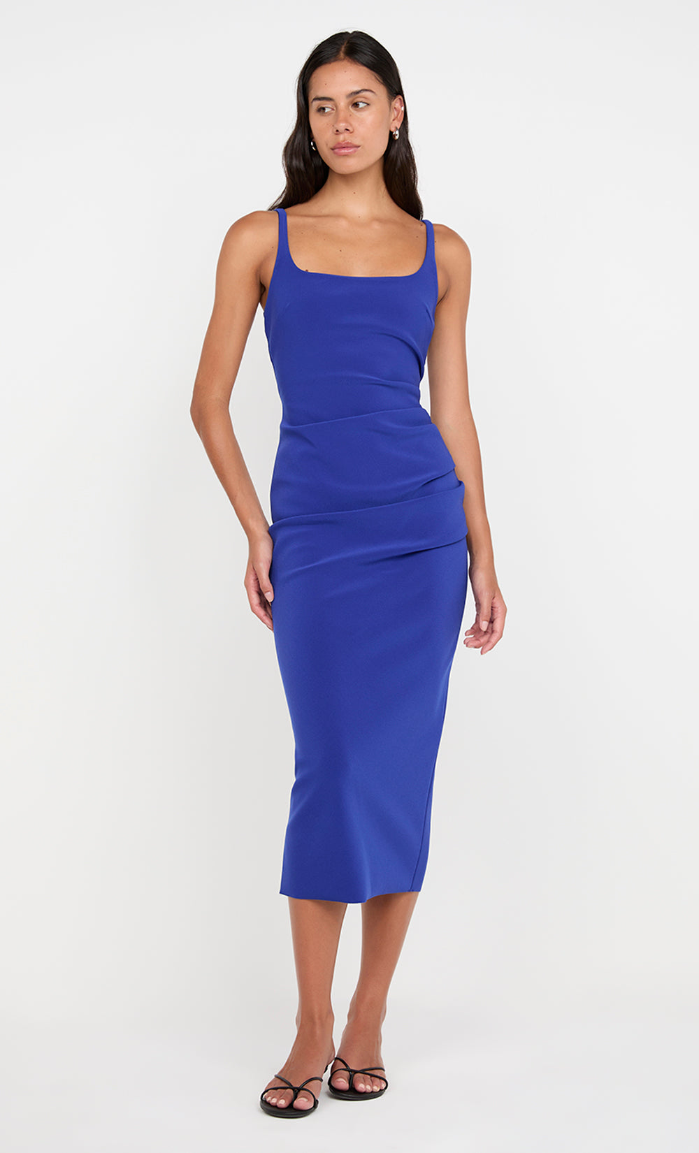 Karina Tuck Midi Dress in Sapphire - BEC + BRIDGE 10 Karina Tuck Midi Dress in Sapphire - BEC + BRIDGE 10