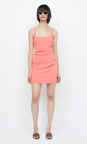 Karina Tuck Mini Dress in Coral by Bec + Bridge
