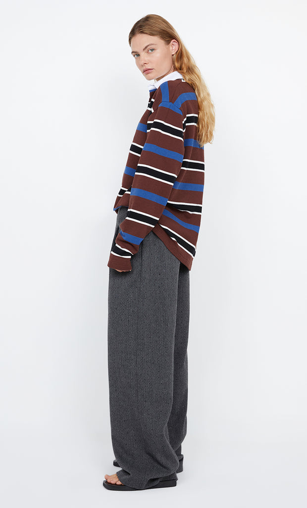 Kylo Jersey in Plum and Indiggo Stripe