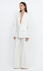 LOU PINSTRIPE PANT - IVORY PINSTRIPE