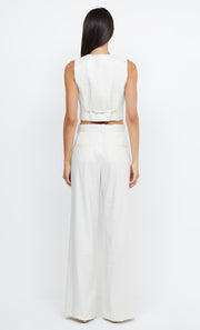 LOU PINSTRIPE PANT - IVORY PINSTRIPE
