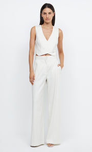 LOU PINSTRIPE PANT - IVORY PINSTRIPE
